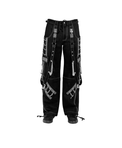 Men Handmade Bondage Trouser/Shorts Punk Rock Transformer Black Gray Gothic Men's Trousers