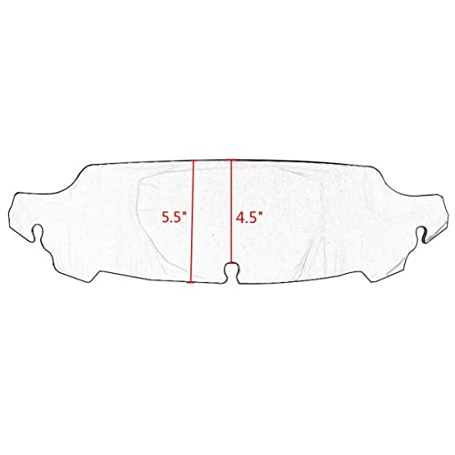 Image of Black 4.5 inch Wave Windshield Windscreen Wind Splitter Compatible for 14-22 Harley Davidson Touring Electra Glide Street Glide 2014 2015 2016 2017 2018 2019 2020 2021 2022