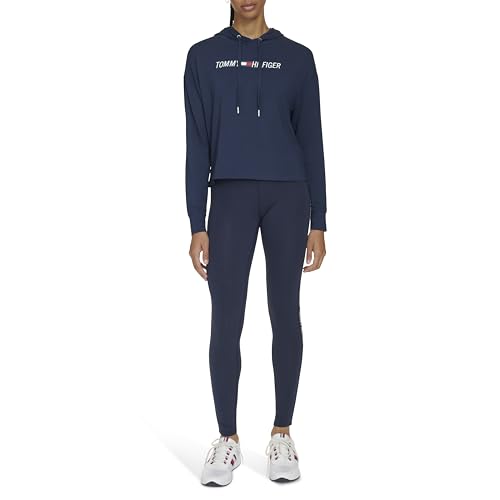 Image of Tommy Hilfiger Women's Lightweight Logo Hoodie Sweatshirt