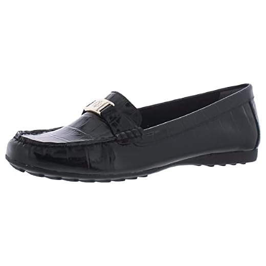 Giani Bernini Womens Dailyn Leather Moccasin Loafers Black 8.5 Medium (B,M)