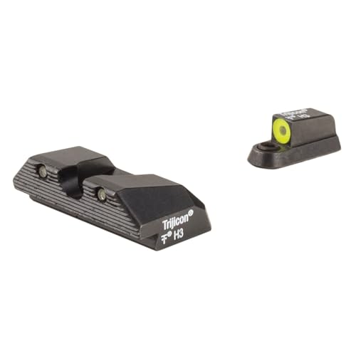 Trijicon HD Night Sight Set, CZ P-10/P-10C Optics Ready Pistols, Yellow, 601093 CZ104-C-601093