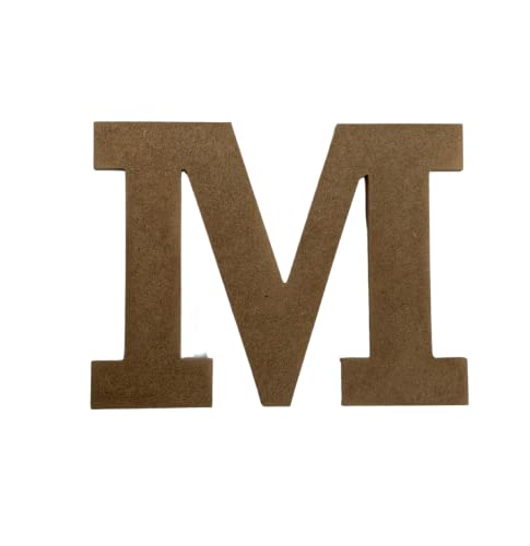 24" Wooden Craft Letter M Unfinished, Rockwell Font, Craft Cutout on 1-4" MDF