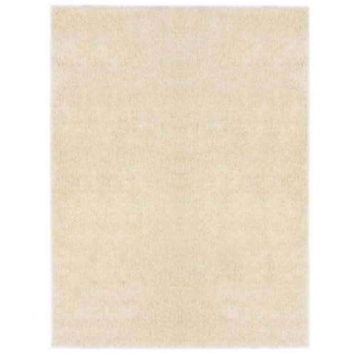 Alfombra Shaggy de polietileno suave 120x160 para pasillo cocina y baño con base antideslizante 2