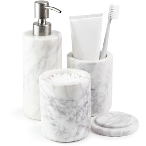 Cork & Mill 3-Piece Natural Marble Set