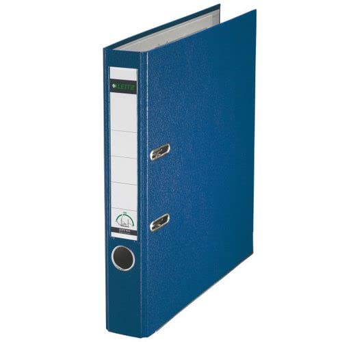 Leitz Mini Lever Arch File Plastic 50mm Spine A4 Blue Ref 10151035 [Pack 10] + Free finchley Refill Pen