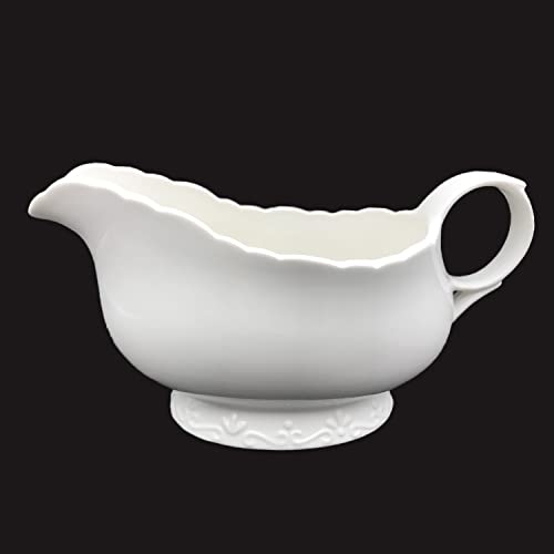 Ceramic Gravy Boat- 16 OZ Super Large Capacity Sauce Boat, 450ML (450 ML)