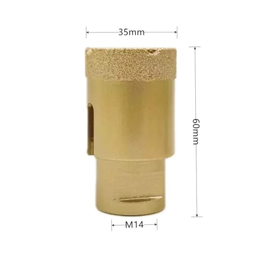 Forets diamantés filetés M14 avec traitement brasé sous vide et coffret alu
