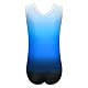 ZNYUNE Mädchen Farbverlauf Gymnastikanzug Ärmellos Kinder Gymnastik Trikot Klassisch 180 Blue 12A