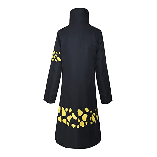 GWOKDAN Anime Cosplay Costume Black Robe Cape Cosplay Kimono Halloween Outfit (M Black)
