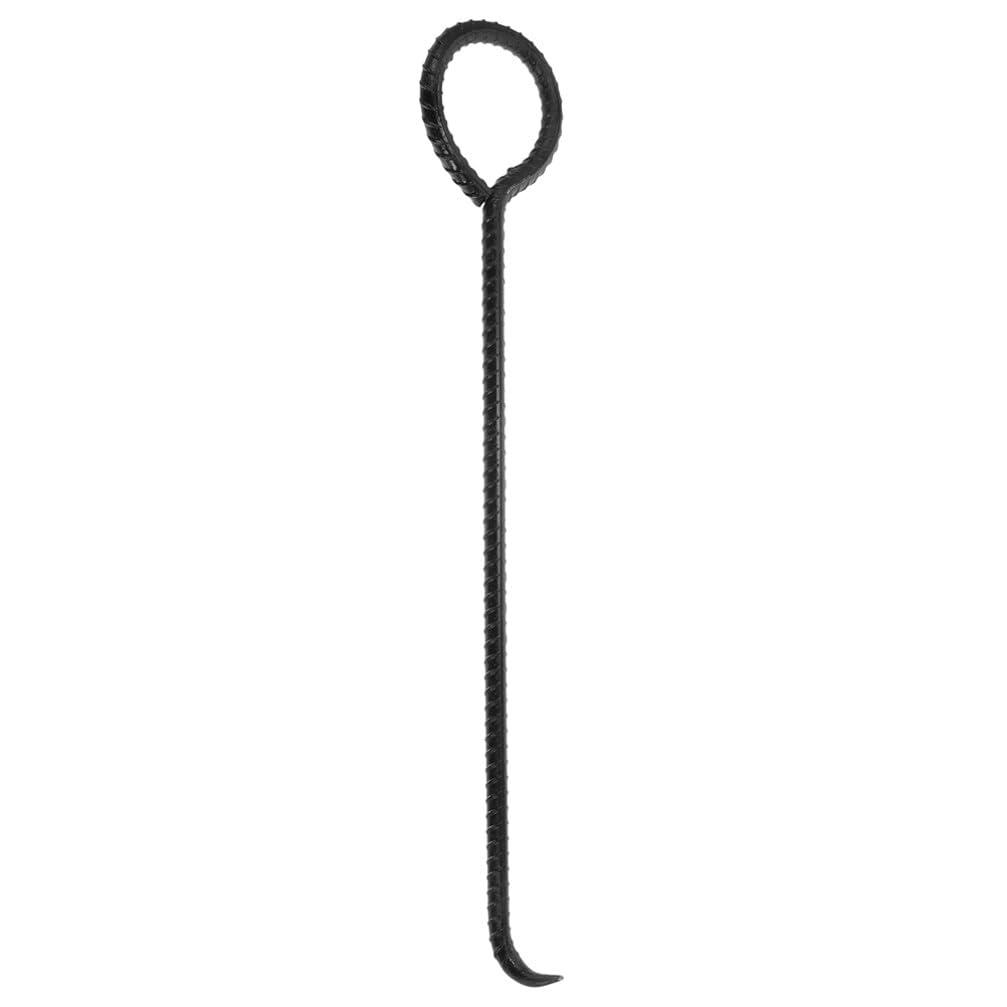 SOLUSTRE T Manhole Cover Hook 40cm Manhole Hooks with Handle Heavy Duty Lifter Hook Tool for Moving Lifting Pulling Black