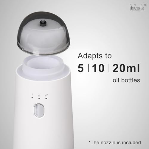 Image of Waterless Diffuser for Essential Oil, Rechargeable Mini Aromatherapy Diffuser for Home & Car, Portable Cordless Design, Fits Car Cup Holder, 3 Mist Levels, 2-Hour Timer, Type-C Charging
