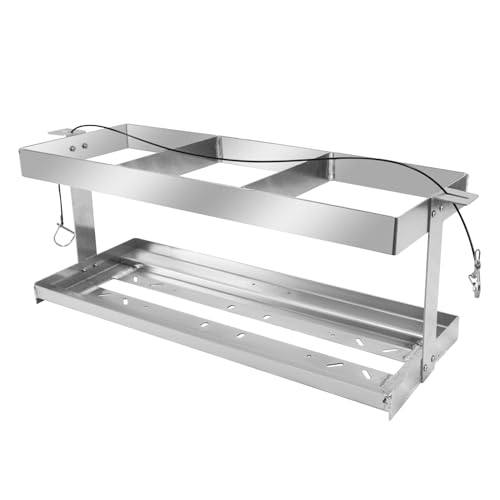 Srehloe Fuel Jug Container Holder Thickened Fuel Can Holder Trailer Heavy Duty Gas Can Shelf Accommodate 3 5-Gal Gas Cans Compatible with VP Racing Fuel Jug 5.5 Gallon Suitable for Trailers Work Areas