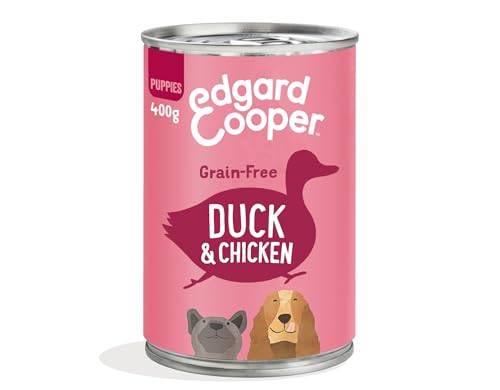 Edgard & Cooper Cibo Umido Cuccioli, Anatra/Pollo 400g