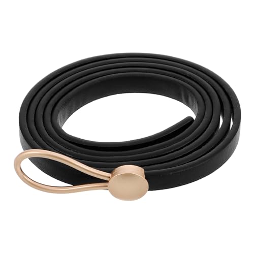 Adjustable PU Knot Belt Versatile Thin Waist Belt for Dresses and Jeans Stylish Accessory Occasion Easy to Match with Skirts and Pants