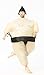 GOPRIME Sumo Wrestling Cosplay Costume, Fat Suit Inflatable dress, Blow Up Suit, One Size Fits Most Adults (Black)