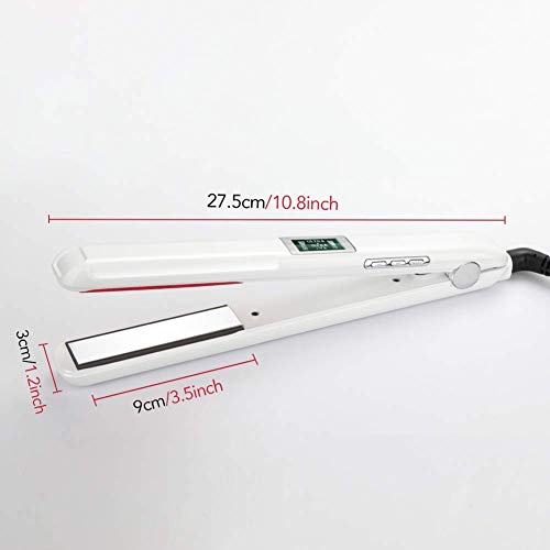 Plancha para cabello ultrasonido infrarroja blanca miniatura 6