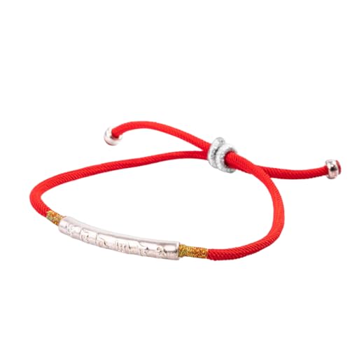 Buddha & Karma Tibetan Red String Bracelet - Handmade Buddhist