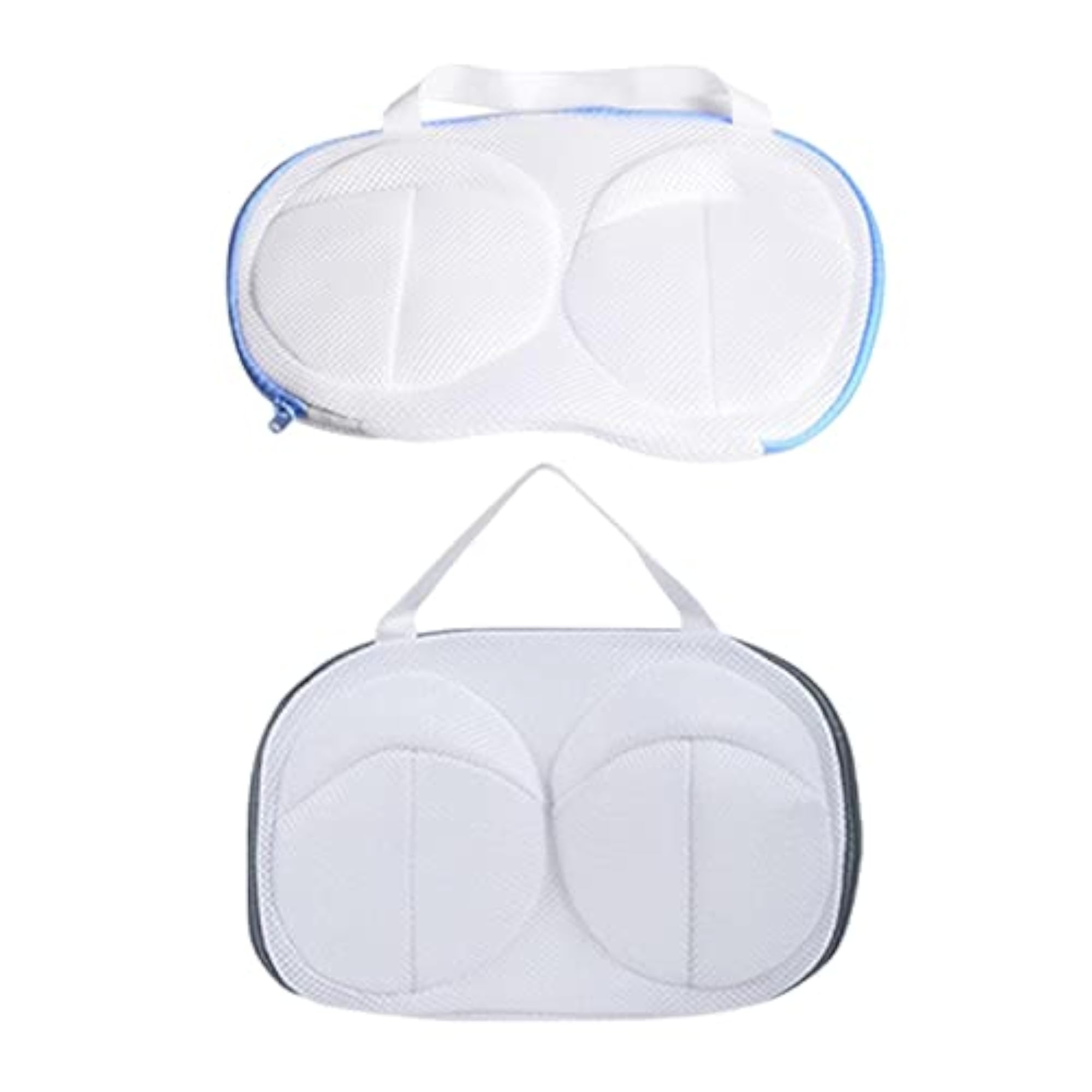 Bra Washing Bag for Air Drying & Hanging, Blue Edge