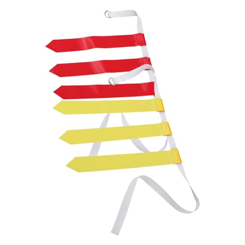 KOMBIUDA Flag Football Belt 2 Pack Football Flags Belt for Boys and Girls Adults Training Accessory Outdoor Game Tool