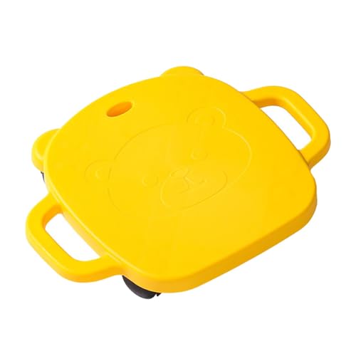 YueShengYCHUANG Tabla de Ejercicios de Interior con Asas, Dispositivo de Entrenamiento Sensorial, Ejercicios para Hacer en Casa, Amarillo