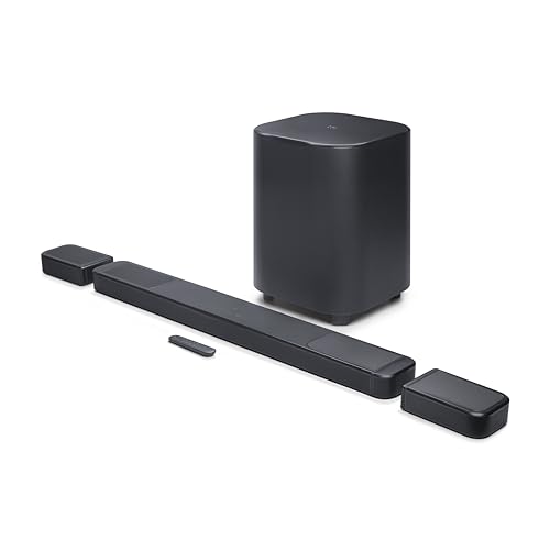Image of JBL Bar 1300XMK2-11.1.4 Channel soundbar System with Detachable Surround Speakers & Dolby Atmos® & DTS:X®, 1570W max Output Power & a 12" Wireless subwoofer (Black)