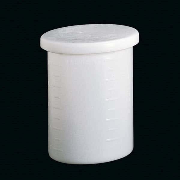 Cole-Parmer Cylindrical Tank with Cover, PP; 10 Gallon, 20" H x 13" OD