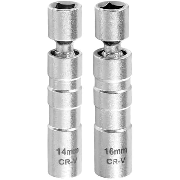 Uniwersalny Zestaw Elastycznych Kluczy do Świecy Zapłonowej, Magnetyczny, 14 mm & 16 mm CR-V, Przegub do Świec Zapłonowych
