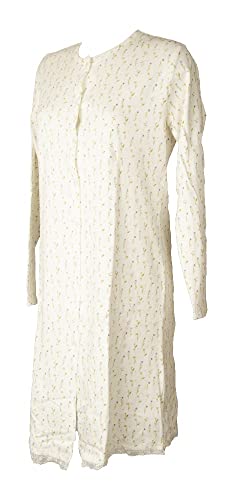 Chemise de nuit coton interlock femme Ragno DE07NN hiver ouverte devant