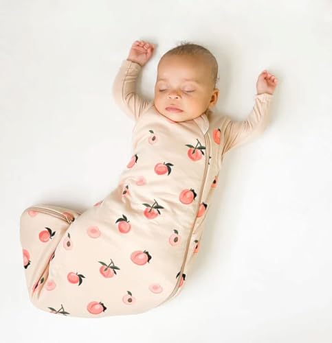 Image of KYTE BABY Unisex Rayon Made from Bamboo Sleep Bag for Babies and Toddlers, 1.0 Tog (Small, Peach)