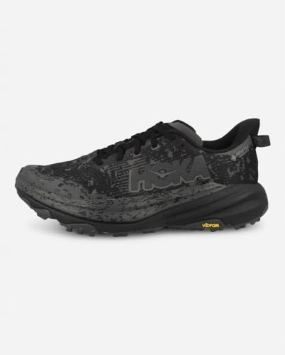 Hoka Men's Speedgoat 6 GTX Black/Outer Orbit 8.5 Medium angle 7