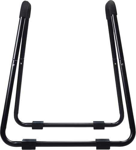 Dip Bar Stand Fitness Station for Strength Training Press Black