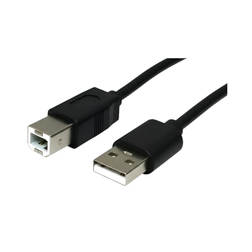 Image of Upix Premium USB A Male to USB B Male Printer Cable 1.3 Meters (4.3 Feet) - Black