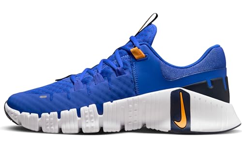 Nike Free Metcon 5 Men's Workout Shoes (Racer Blue/White/Obsidian/Sundial, US Footwear Size System, Adult, Men, Numeric, Medium, 8)