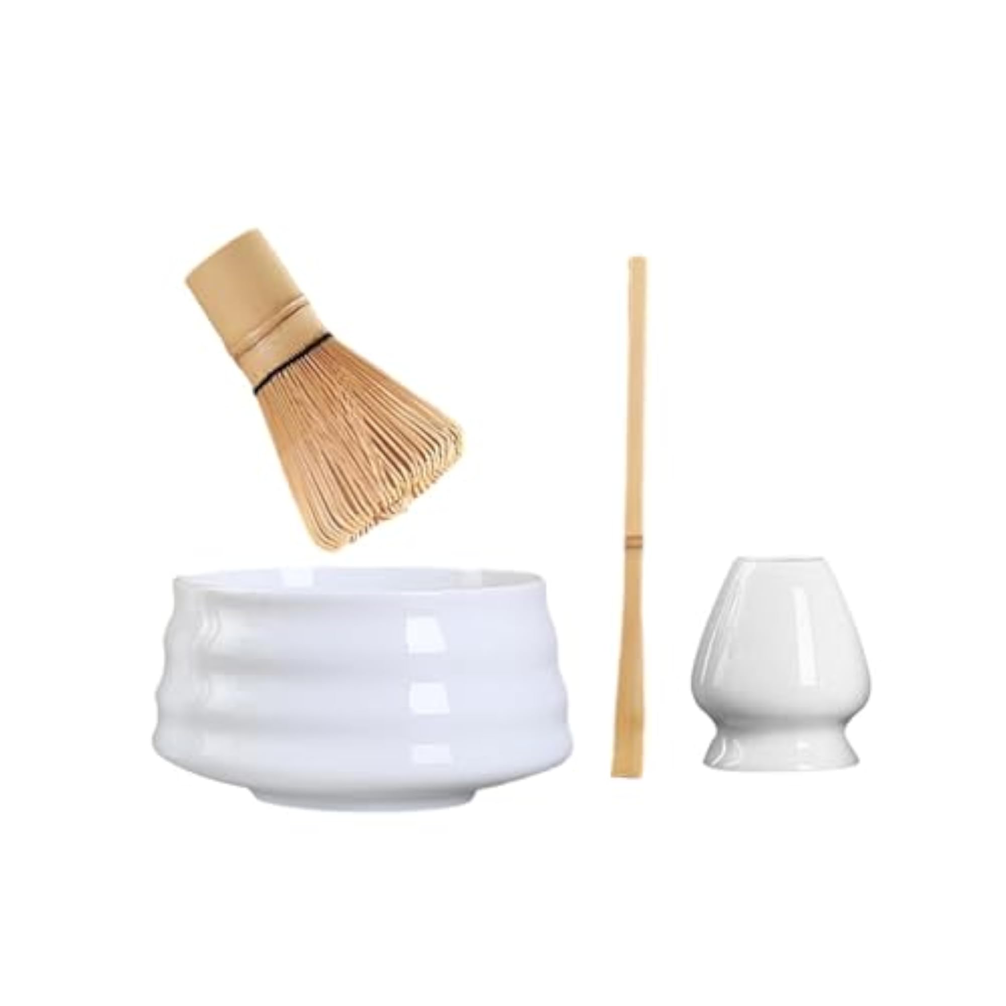 Bamboo Matcha Whisk Spoon and Holder Set, Kitchen Gift