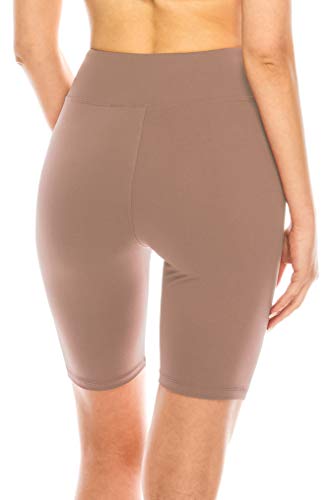 Image of ALWAYS Women's High Waist Bike Shorts - Athletic Workout Tummy Control Stretch Running Yoga Pants
