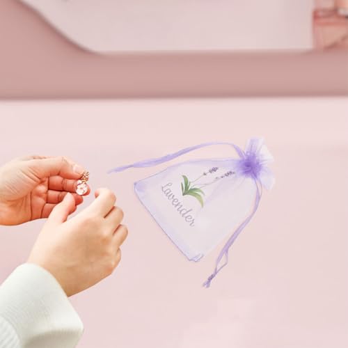 20 bolsas sachet vacías de malla con aroma a lavanda miniatura 5