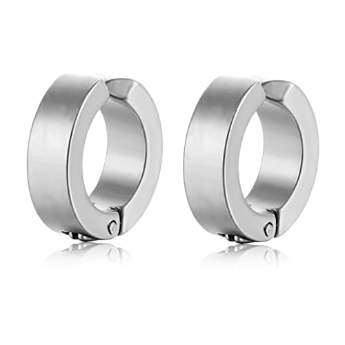Par de Brincos de Pressão Inox Masculino Feminino 5mm