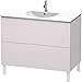 Duravit LC660708787 - Vanity unit L-Cube floorstanding 704x1020x534,White Lilac Satin Matt