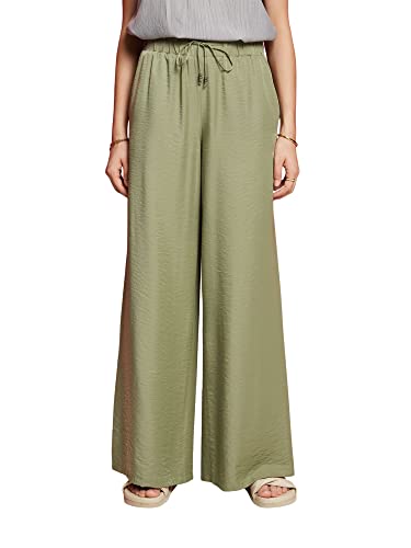 ESPRIT Damen 063EE1B304 Hose, 345/LIGHT Khaki, 40