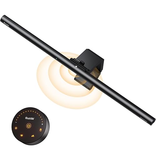 Quntis 20.5'' Computer Monitor Light - Radar Motion Sensor, Eye-Care Professional Desk Lamp Bar...