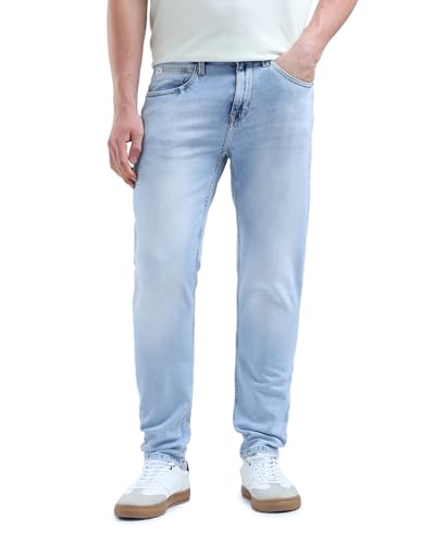 Image of Flying Machine Men's Slim Tapered Fit Jeans| Solid | Mid Rise | Stretchable | Jeans for Man