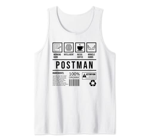 Funny Postal Worker Graduation Postman Tank Top