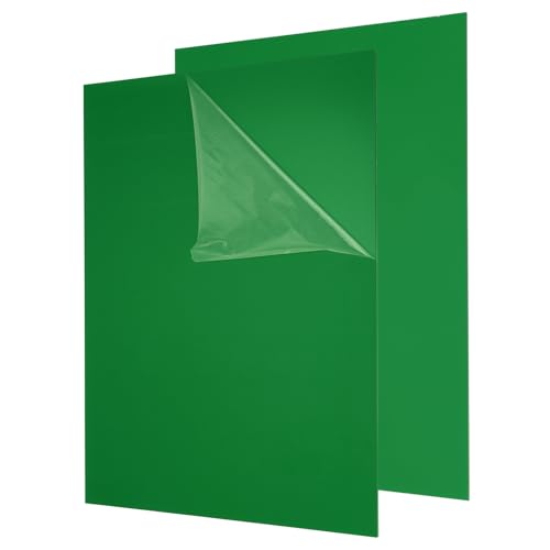 QUARKZMAN 2 Pack Lastre In Acrilico 12x16 Pollici, 0.1 Spessore Lastre Di Plastica Verde Traslucido Tavola In Acrilico Per Pareti Artigianato Cornici Foto Progetti, Progetti Artistici