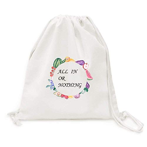 Sac en tissu pliable tout ou rien pour fruits et légumes à sangle