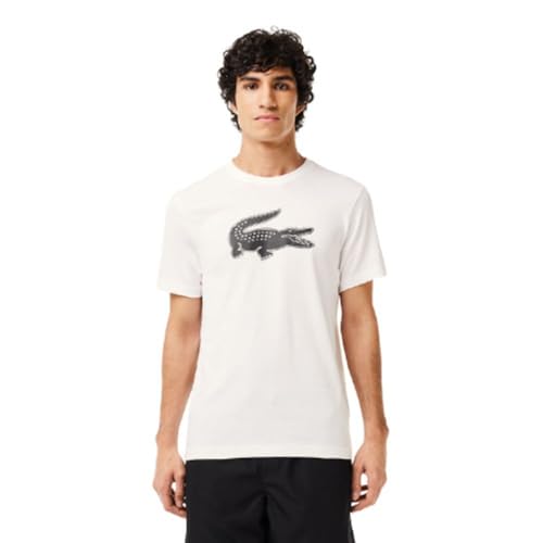 Lacoste Men's Big Croc T-Shirt White/Black, 7