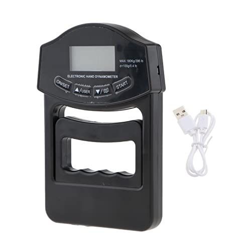 Medidor de dinamómetro de mano, medidor de antebrazo para medición de fuerza deportiva N/kg/Lb/oz.
