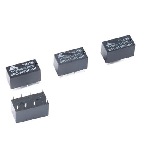 Relé SRC-12VDC-SH de 8 pines componentes electrónicos DC 12V interruptor de circuito 2