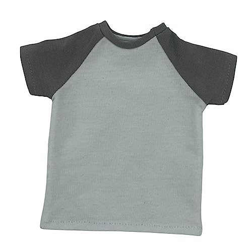 Vêtement miniature fait à la main : t-shirt à manches courtes 1:6 pour poupée