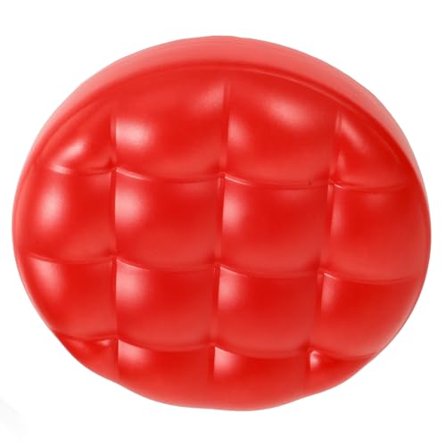 Tabouret rond en similicuir avec coussin éponge confortable - 2