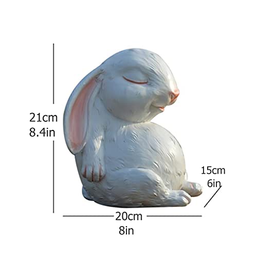 Statue lapin résine jardin Sleepy Bunny抗 intempéries extérieur - 8